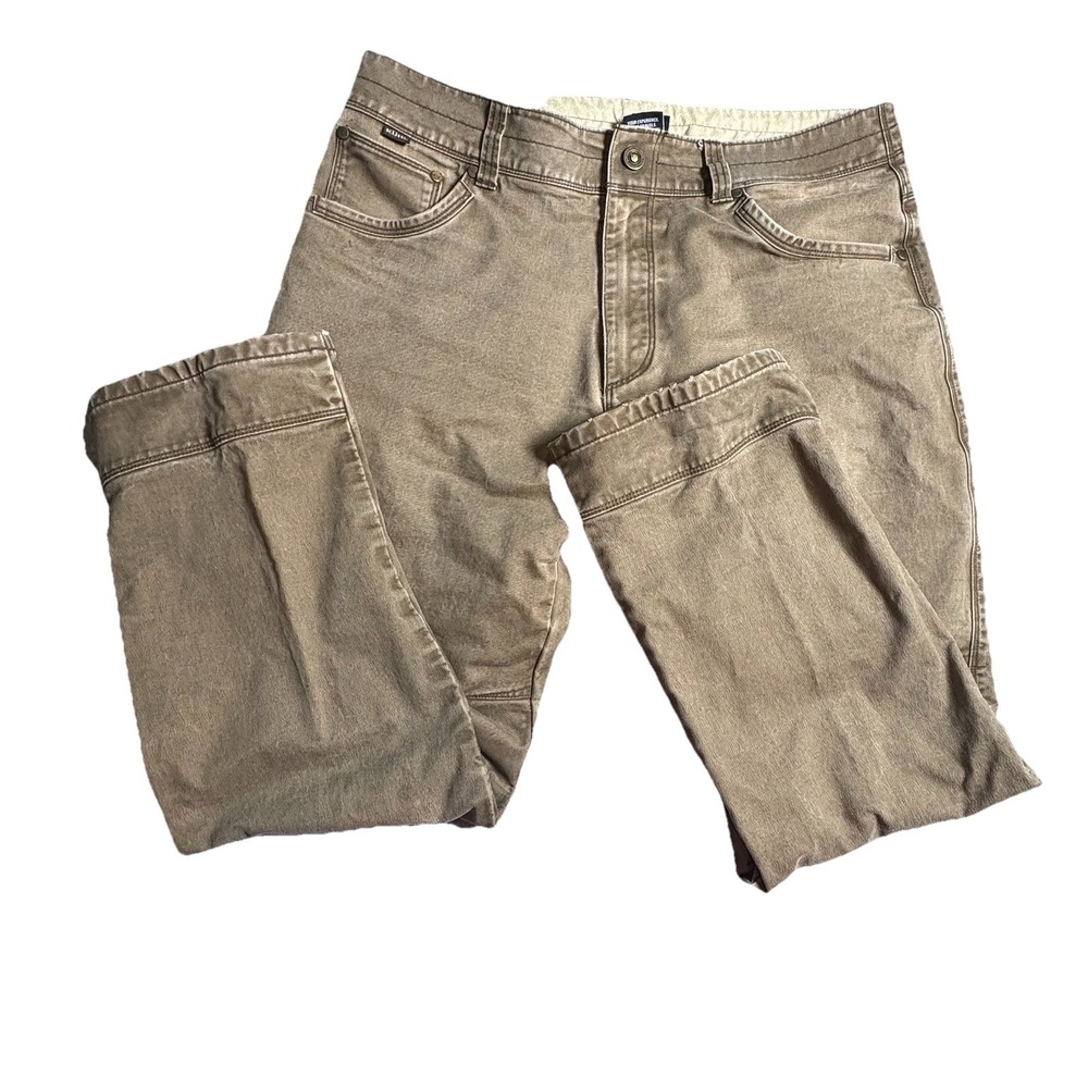 Kuhl Men's Pants Vintage Patina Dye Tag 34 X 30 Beige Khaki Comfy Outer Wear‎